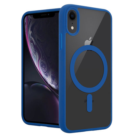 ShieldCase ShieldCase Coque Transparente iPhone XR Magsafe avec bords colorés (bleu) ShieldCase ShieldCase Coque Transparente iPhone XR Magsafe avec bords colorés (bleu)