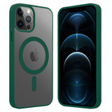 ShieldCase Coque Transparente iPhone 12 Pro Max Magsafe avec bords colorés (vert) ShieldCase Coque Transparente iPhone 12 Pro Max Magsafe avec bords colorés (vert)