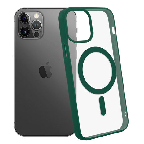 ShieldCase ShieldCase Coque Transparente iPhone 12 Pro Max Magsafe avec bords colorés (vert) ShieldCase ShieldCase Coque Transparente iPhone 12 Pro Max Magsafe avec bords colorés (vert)
