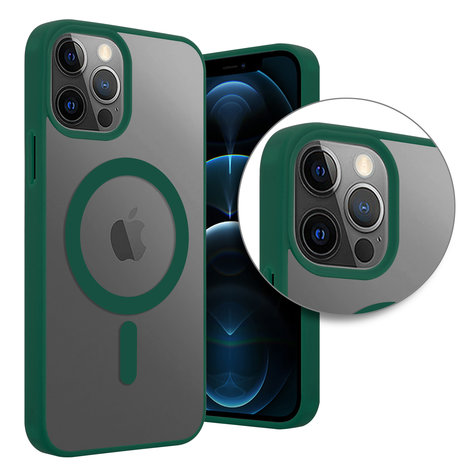 ShieldCase ShieldCase Coque Transparente iPhone 12 Pro Max Magsafe avec bords colorés (vert) ShieldCase ShieldCase Coque Transparente iPhone 12 Pro Max Magsafe avec bords colorés (vert)