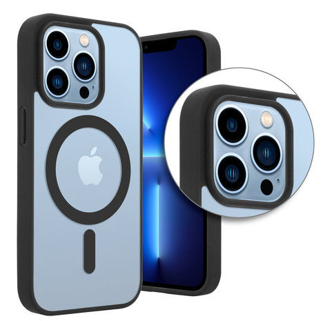 ShieldCase ShieldCase Coque Transparente iPhone 13 Pro Magsafe avec bords colorés (noir) ShieldCase ShieldCase Coque Transparente iPhone 13 Pro Magsafe avec bords colorés (noir)