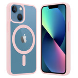 ShieldCase Coque Transparente iPhone 13 Mini Magsafe avec bords colorés (rose) ShieldCase Coque Transparente iPhone 13 Mini Magsafe avec bords colorés (rose)
