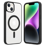 ShieldCase Coque Transparente iPhone 14 Magsafe avec bords colorés (noir)