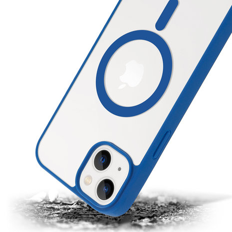 ShieldCase ShieldCase Coque Transparente iPhone 14 Plus Magsafe avec bords colorés (bleu) ShieldCase ShieldCase Coque Transparente iPhone 14 Plus Magsafe avec bords colorés (bleu)