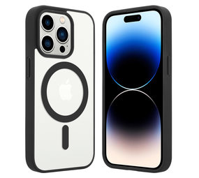 ShieldCase Coque Transparente iPhone 14 Pro Magsafe avec bords colorés (noir) ShieldCase Coque Transparente iPhone 14 Pro Magsafe avec bords colorés (noir)
