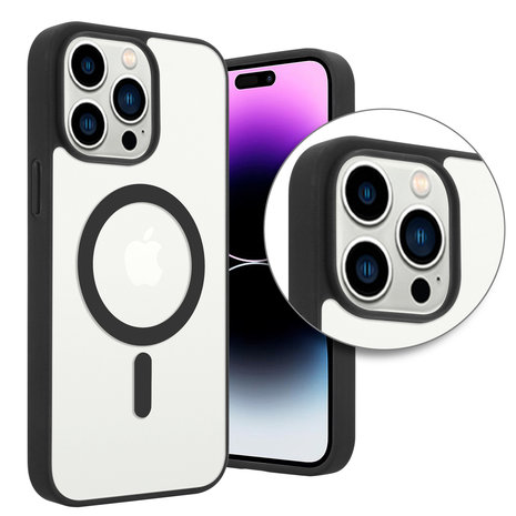 ShieldCase ShieldCase Coque Transparente iPhone 14 Pro Max Magsafe avec bords colorés (noir) ShieldCase ShieldCase Coque Transparente iPhone 14 Pro Max Magsafe avec bords colorés (noir)