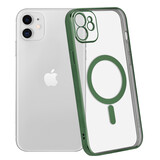 ShieldCase Coque iPhone 11 transparente revêtement métallique Magsafe (vert foncé) ShieldCase Coque iPhone 11 transparente revêtement métallique Magsafe (vert foncé)