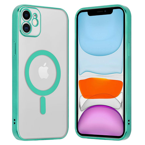 ShieldCase ShieldCase Coque iPhone 11 revêtement métallique Magsafe transparent (vert) ShieldCase ShieldCase Coque iPhone 11 revêtement métallique Magsafe transparent (vert)