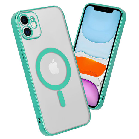 ShieldCase ShieldCase Coque iPhone 11 revêtement métallique Magsafe transparent (vert) ShieldCase ShieldCase Coque iPhone 11 revêtement métallique Magsafe transparent (vert)