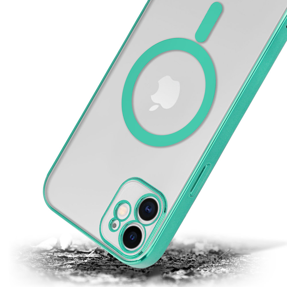ShieldCase ShieldCase Coque iPhone 11 revêtement métallique Magsafe transparent (vert) ShieldCase ShieldCase Coque iPhone 11 revêtement métallique Magsafe transparent (vert)
