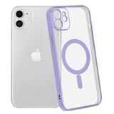 ShieldCase Coque iPhone 11 revêtement métallique Magsafe transparent (violet) ShieldCase Coque iPhone 11 revêtement métallique Magsafe transparent (violet)