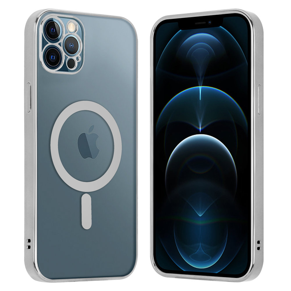 ShieldCase ShieldCase Coque iPhone 11 Pro revêtement métallique Magsafe transparent (argent) ShieldCase ShieldCase Coque iPhone 11 Pro revêtement métallique Magsafe transparent (argent)