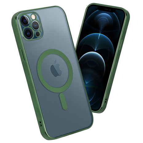 ShieldCase ShieldCase Coque iPhone 12 Pro Max revêtement métallique Magsafe transparent (vert foncé) ShieldCase ShieldCase Coque iPhone 12 Pro Max revêtement métallique Magsafe transparent (vert foncé)