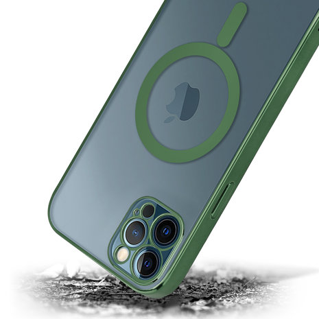 ShieldCase ShieldCase Coque iPhone 12 Pro Max revêtement métallique Magsafe transparent (vert foncé) ShieldCase ShieldCase Coque iPhone 12 Pro Max revêtement métallique Magsafe transparent (vert foncé)