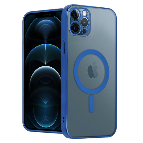 ShieldCase ShieldCase Coque iPhone 12 Pro Max revêtement métallique Magsafe transparent (bleu foncé) ShieldCase ShieldCase Coque iPhone 12 Pro Max revêtement métallique Magsafe transparent (bleu foncé)