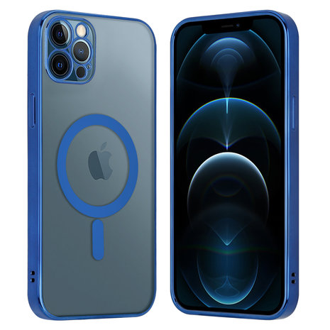 ShieldCase ShieldCase Coque iPhone 12 Pro Max revêtement métallique Magsafe transparent (bleu foncé) ShieldCase ShieldCase Coque iPhone 12 Pro Max revêtement métallique Magsafe transparent (bleu foncé)