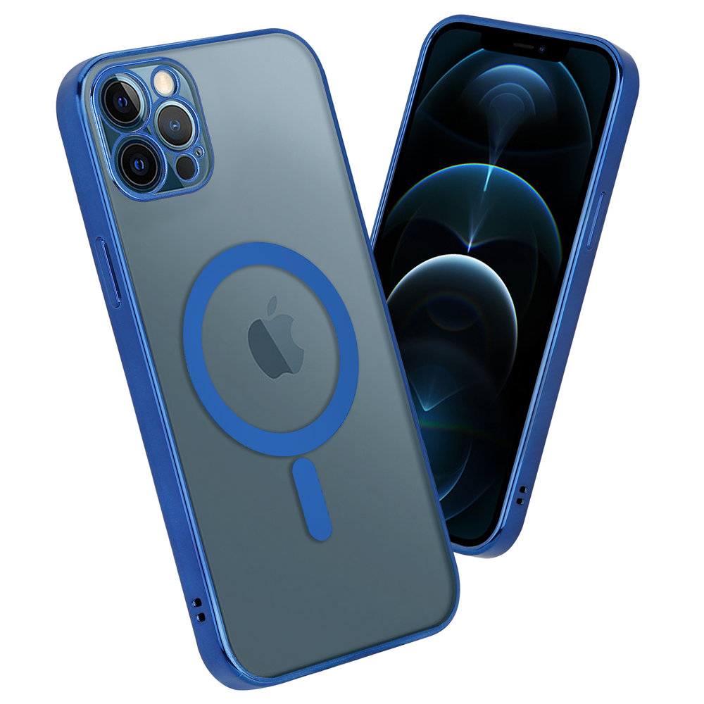 ShieldCase ShieldCase Coque iPhone 12 Pro Max revêtement métallique Magsafe transparent (bleu foncé) ShieldCase ShieldCase Coque iPhone 12 Pro Max revêtement métallique Magsafe transparent (bleu foncé)