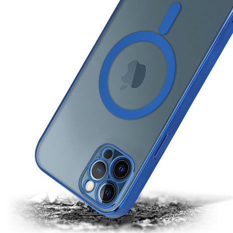 ShieldCase ShieldCase Coque iPhone 12 Pro Max revêtement métallique Magsafe transparent (bleu foncé) ShieldCase ShieldCase Coque iPhone 12 Pro Max revêtement métallique Magsafe transparent (bleu foncé)