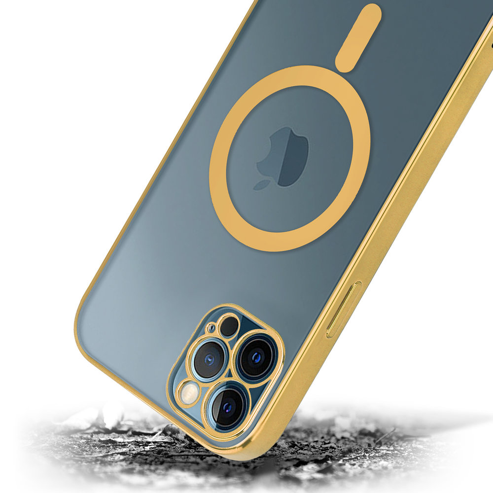 Coque iPhone 12 Pro Max TKtrading avec protection d'écran - Transparente -  MagSafe 