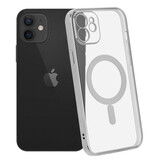 ShieldCase Coque iPhone 12 transparente revêtement métallique Magsafe (argent) ShieldCase Coque iPhone 12 transparente revêtement métallique Magsafe (argent)