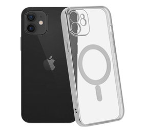 ShieldCase Coque iPhone 12 transparente revêtement métallique Magsafe (argent) ShieldCase Coque iPhone 12 transparente revêtement métallique Magsafe (argent)