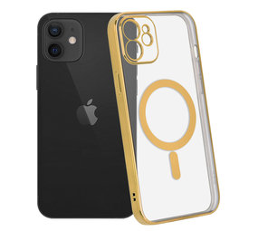 ShieldCase Coque iPhone 12 transparente revêtement métallique Magsafe (or) ShieldCase Coque iPhone 12 transparente revêtement métallique Magsafe (or)