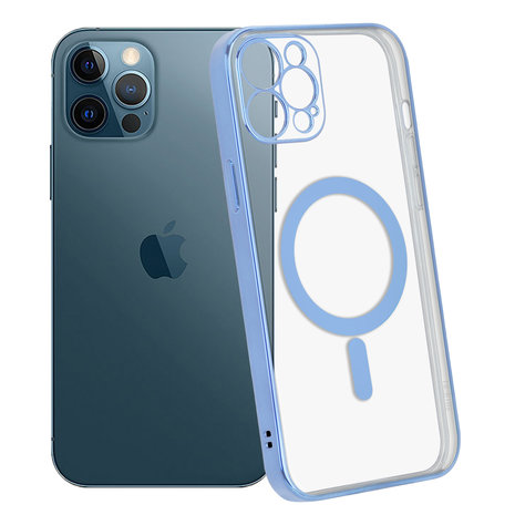 ShieldCase ShieldCase Coque iPhone 12 Pro revêtement métallique Magsafe transparent (bleu) ShieldCase ShieldCase Coque iPhone 12 Pro revêtement métallique Magsafe transparent (bleu)