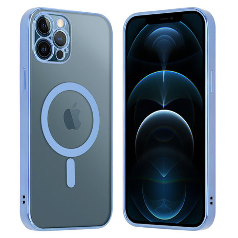 ShieldCase ShieldCase Coque iPhone 12 Pro revêtement métallique Magsafe transparent (bleu) ShieldCase ShieldCase Coque iPhone 12 Pro revêtement métallique Magsafe transparent (bleu)