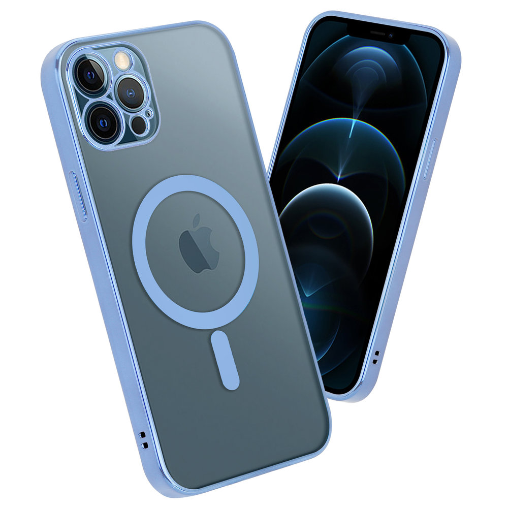 ShieldCase ShieldCase Coque iPhone 12 Pro revêtement métallique Magsafe transparent (bleu) ShieldCase ShieldCase Coque iPhone 12 Pro revêtement métallique Magsafe transparent (bleu)