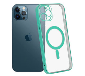 ShieldCase Coque iPhone 12 Pro revêtement métallique Magsafe transparent (vert) ShieldCase Coque iPhone 12 Pro revêtement métallique Magsafe transparent (vert)