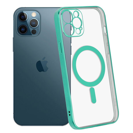 ShieldCase ShieldCase Coque iPhone 12 Pro revêtement métallique Magsafe transparent (vert) ShieldCase ShieldCase Coque iPhone 12 Pro revêtement métallique Magsafe transparent (vert)