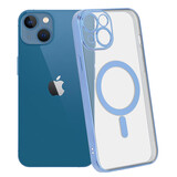 ShieldCase Coque iPhone 13 transparente revêtement métallique Magsafe (bleu) ShieldCase Coque iPhone 13 transparente revêtement métallique Magsafe (bleu)