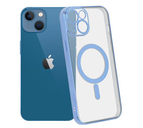 ShieldCase Coque iPhone 13 transparente revêtement métallique Magsafe (bleu) ShieldCase Coque iPhone 13 transparente revêtement métallique Magsafe (bleu)