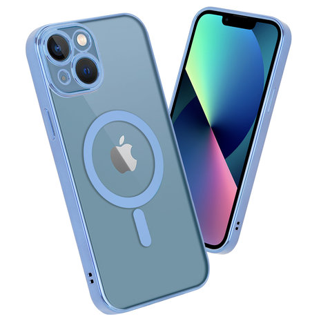 ShieldCase ShieldCase Coque iPhone 13 transparente revêtement métallique Magsafe (bleu) ShieldCase ShieldCase Coque iPhone 13 transparente revêtement métallique Magsafe (bleu)