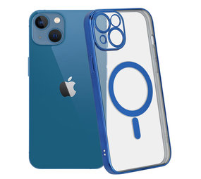 ShieldCase Coque iPhone 13 revêtement métallique Magsafe transparent (bleu foncé) ShieldCase Coque iPhone 13 revêtement métallique Magsafe transparent (bleu foncé)