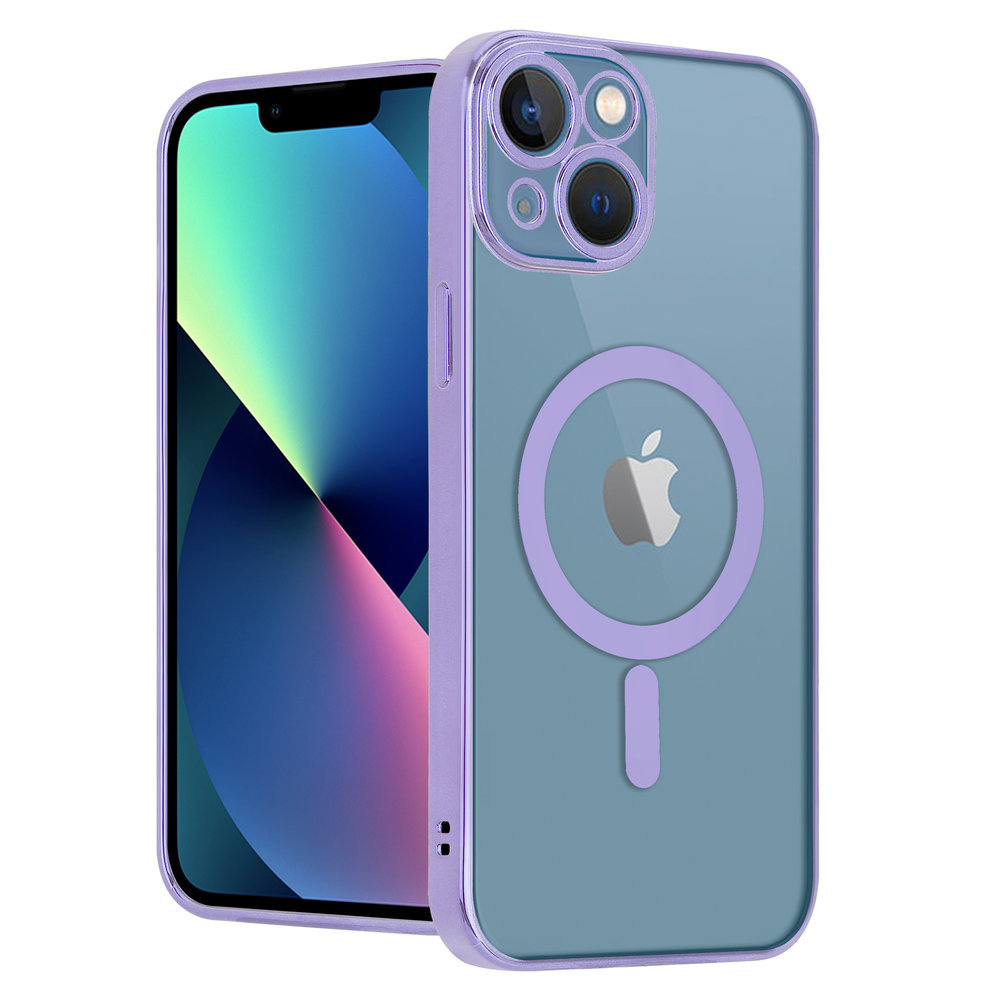 ShieldCase ShieldCase Coque iPhone 13 revêtement métallique Magsafe transparent (violet) ShieldCase ShieldCase Coque iPhone 13 revêtement métallique Magsafe transparent (violet)