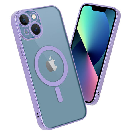 ShieldCase ShieldCase Coque iPhone 13 revêtement métallique Magsafe transparent (violet) ShieldCase ShieldCase Coque iPhone 13 revêtement métallique Magsafe transparent (violet)