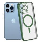 ShieldCase Coque iPhone 13 Pro revêtement métallique Magsafe transparent (vert foncé) ShieldCase Coque iPhone 13 Pro revêtement métallique Magsafe transparent (vert foncé)