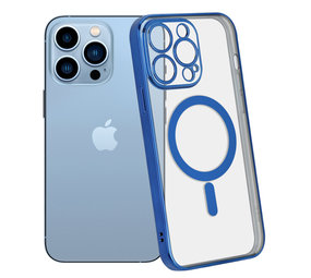 ShieldCase Coque iPhone 13 Pro revêtement métallique Magsafe transparent (bleu foncé) ShieldCase Coque iPhone 13 Pro revêtement métallique Magsafe transparent (bleu foncé)