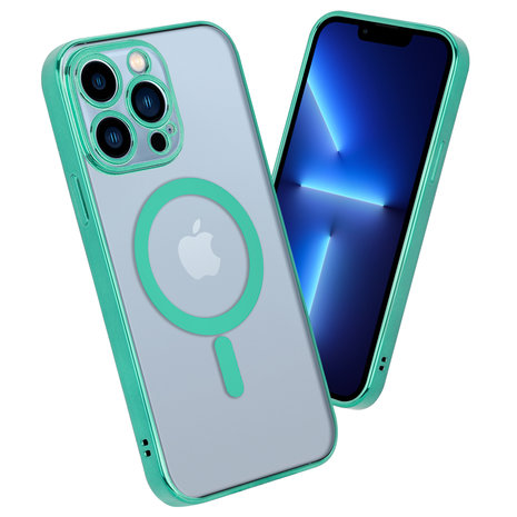 ShieldCase ShieldCase Coque iPhone 13 Pro revêtement métallique Magsafe transparent (vert) ShieldCase ShieldCase Coque iPhone 13 Pro revêtement métallique Magsafe transparent (vert)