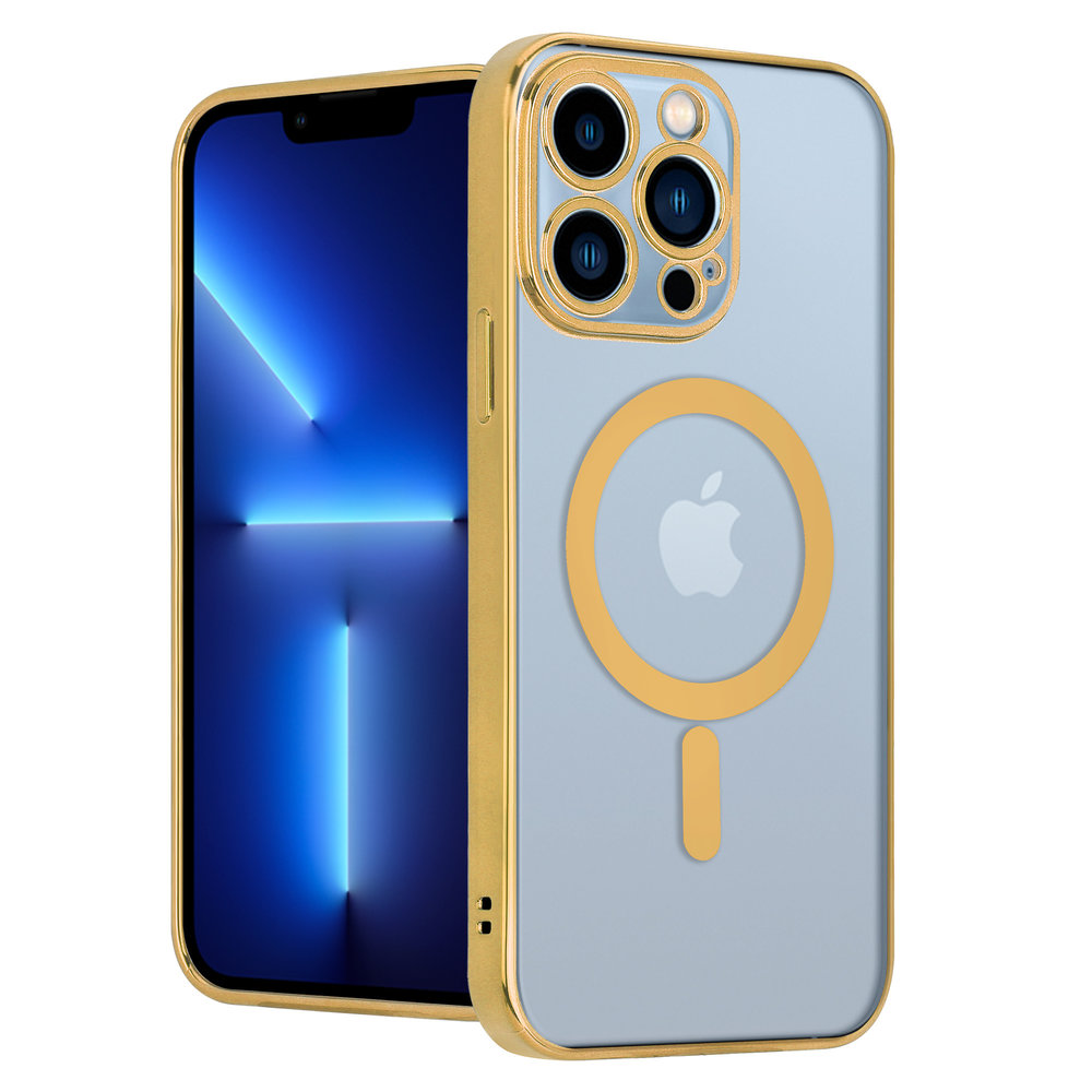 ShieldCase ShieldCase Coque iPhone 13 Pro revêtement métallique Magsafe transparent (or) ShieldCase ShieldCase Coque iPhone 13 Pro revêtement métallique Magsafe transparent (or)