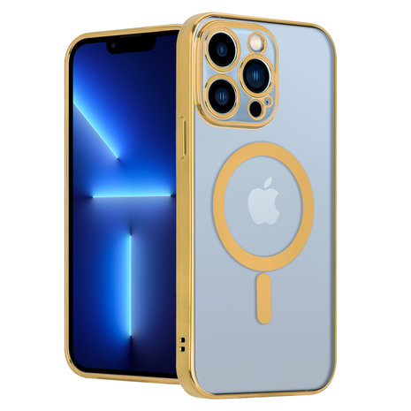 ShieldCase ShieldCase Coque iPhone 13 Pro revêtement métallique Magsafe transparent (or) ShieldCase ShieldCase Coque iPhone 13 Pro revêtement métallique Magsafe transparent (or)