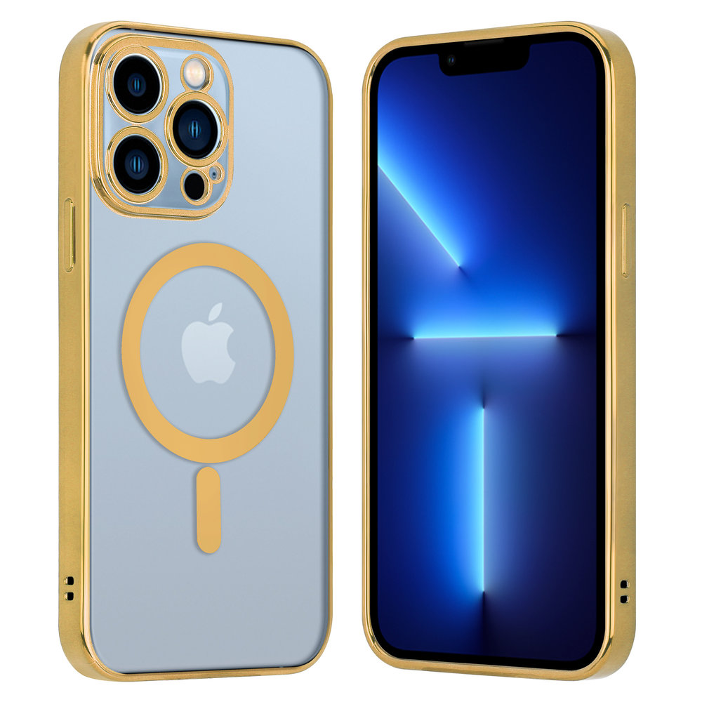 ShieldCase ShieldCase Coque iPhone 13 Pro revêtement métallique Magsafe transparent (or) ShieldCase ShieldCase Coque iPhone 13 Pro revêtement métallique Magsafe transparent (or)