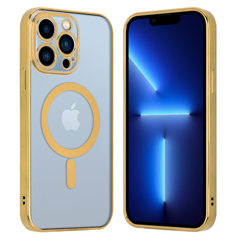 ShieldCase ShieldCase Coque iPhone 13 Pro revêtement métallique Magsafe transparent (or) ShieldCase ShieldCase Coque iPhone 13 Pro revêtement métallique Magsafe transparent (or)