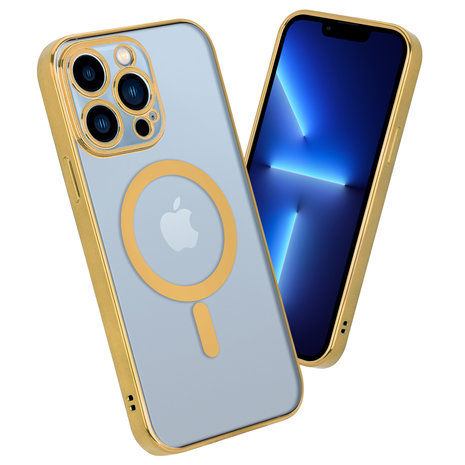 ShieldCase ShieldCase Coque iPhone 13 Pro revêtement métallique Magsafe transparent (or) ShieldCase ShieldCase Coque iPhone 13 Pro revêtement métallique Magsafe transparent (or)