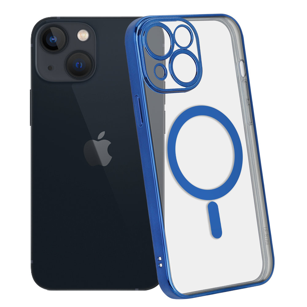 ShieldCase ShieldCase Coque iPhone 13 Mini revêtement métallique Magsafe transparent (bleu foncé) ShieldCase ShieldCase Coque iPhone 13 Mini revêtement métallique Magsafe transparent (bleu foncé)