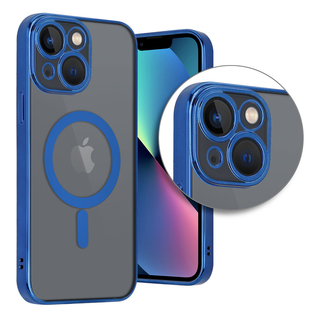 ShieldCase ShieldCase Coque iPhone 13 Mini revêtement métallique Magsafe transparent (bleu foncé) ShieldCase ShieldCase Coque iPhone 13 Mini revêtement métallique Magsafe transparent (bleu foncé)