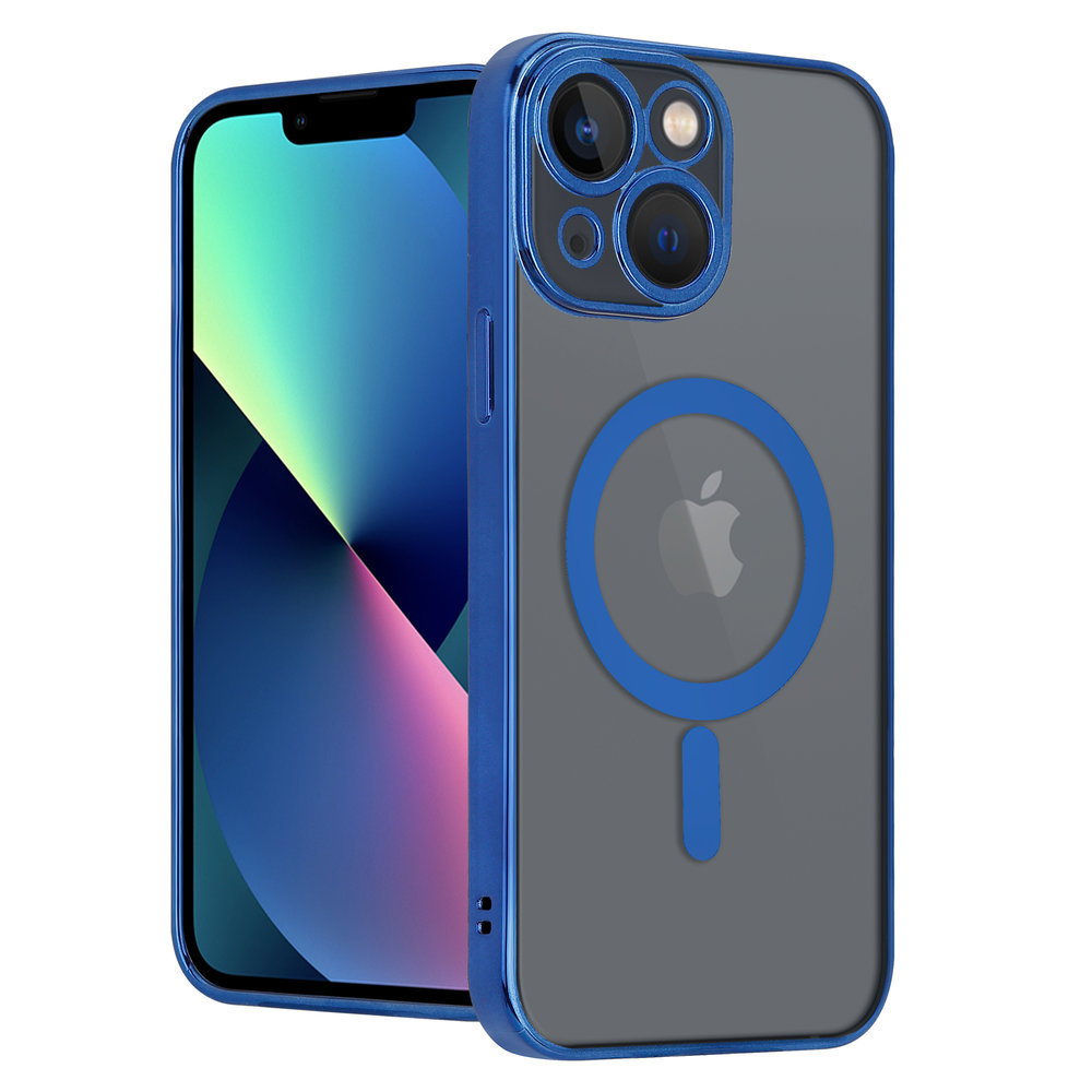 ShieldCase ShieldCase Coque iPhone 13 Mini revêtement métallique Magsafe transparent (bleu foncé) ShieldCase ShieldCase Coque iPhone 13 Mini revêtement métallique Magsafe transparent (bleu foncé)