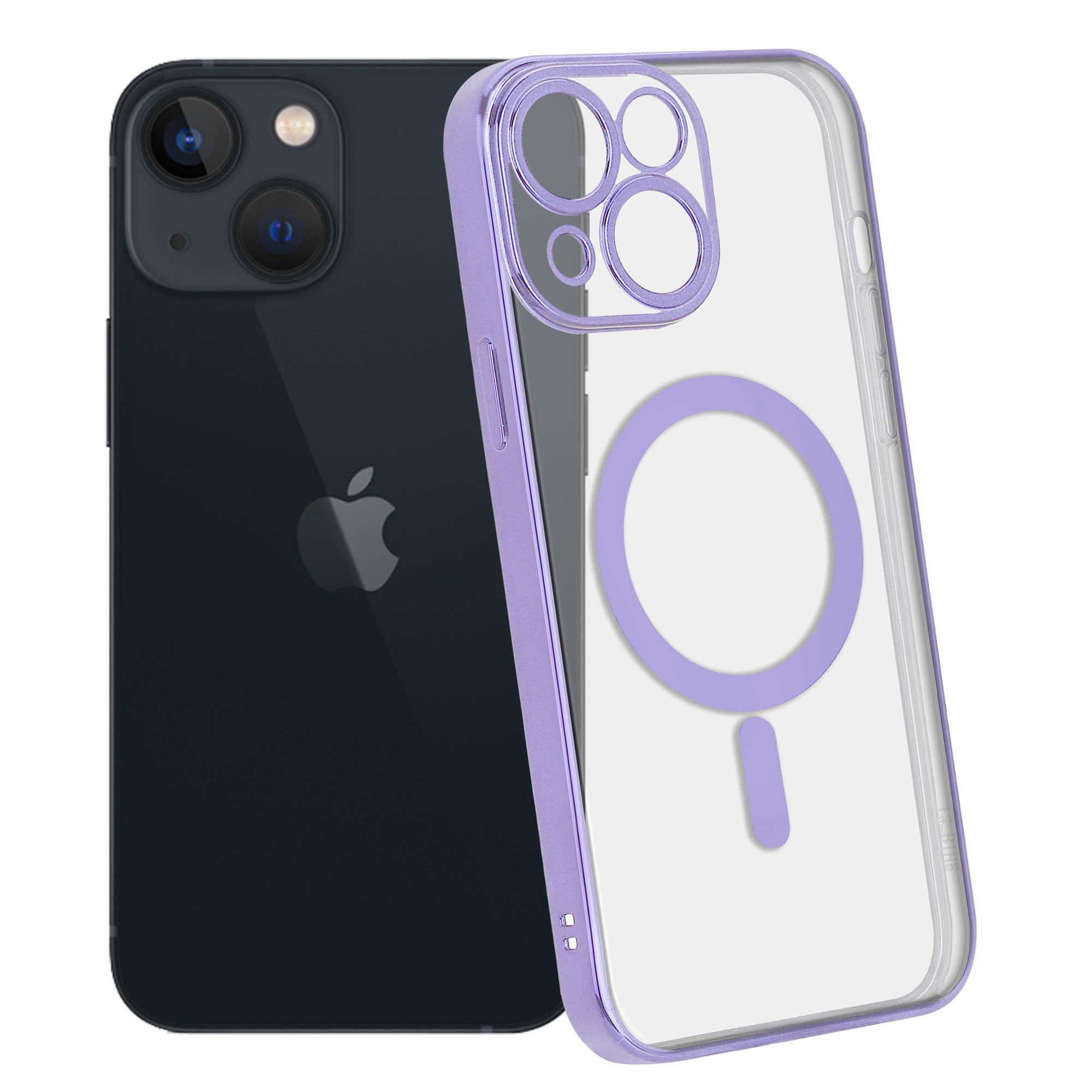 Coque iPhone 13 Pro Max silicone magnétique (comp MagSafe) Violet Novodio -  Étui / Coque - Novodio