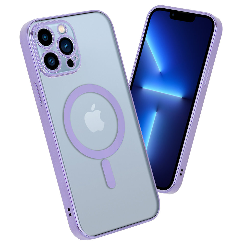 ShieldCase ShieldCase Coque iPhone 13 Pro Max revêtement métallique Magsafe transparent (violet) ShieldCase ShieldCase Coque iPhone 13 Pro Max revêtement métallique Magsafe transparent (violet)